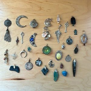 Jewelry making pendant lot